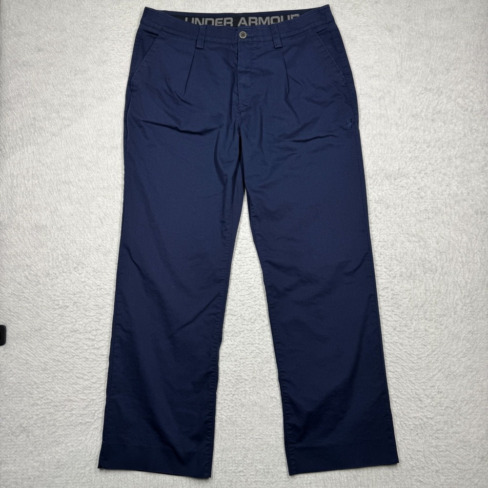 Under Armour Golf Casual Dress Pants 1259084 Blue Men's Size 36x30